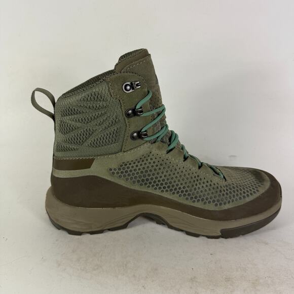 Vasque Torre Hiking Boots Women's 10 Olive Green Suede Lace-Up Ankle Waterproof - Picture 3 of 10